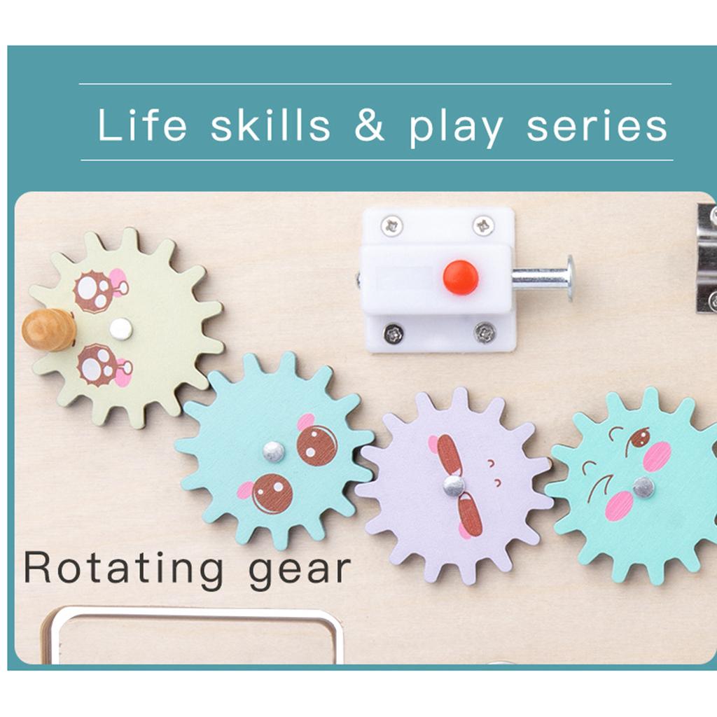 Toddler Activity Board Wooden  - Montessori Wooden Busy Board Toddler recension och pris