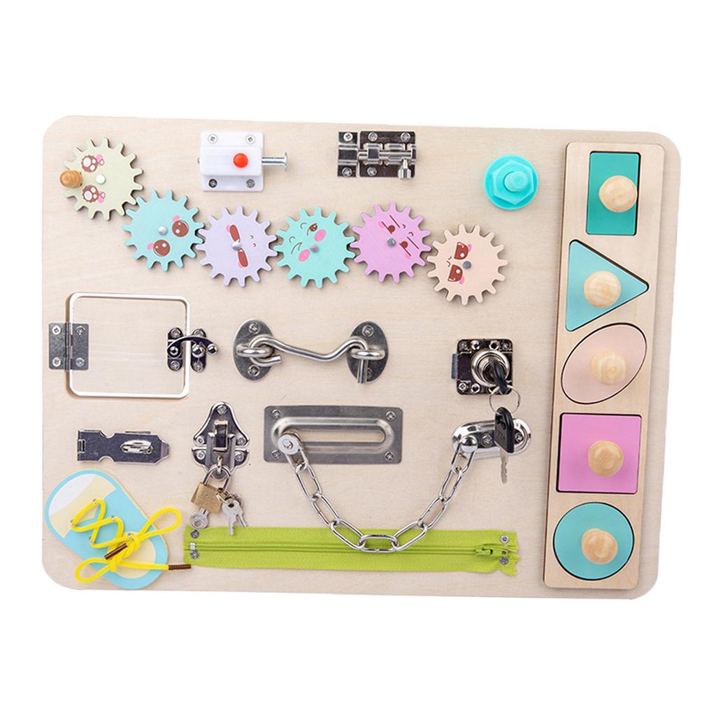 Toddler Activity Board Wooden  - Montessori Wooden Busy Board Toddler recension och pris