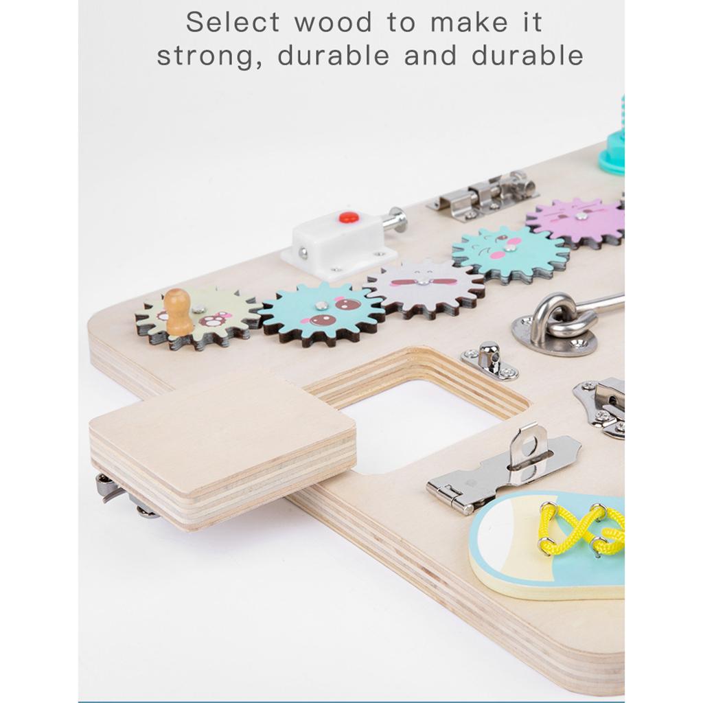 Toddler Activity Board Wooden  - Montessori Wooden Busy Board Toddler recension och pris