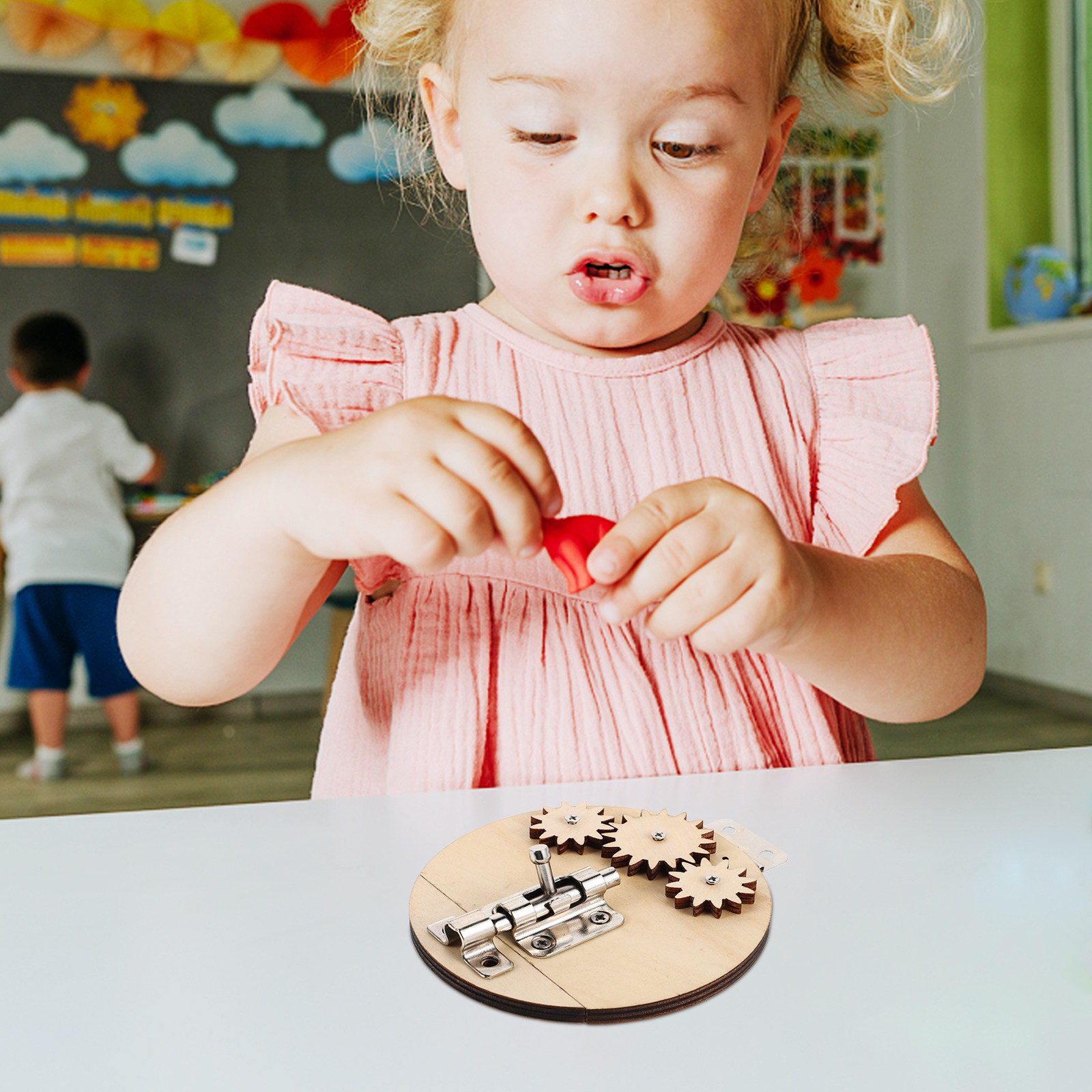 6Pcs Wooden Sensory Busy Board - Montessori Wooden Busy Board Toddler recension och pris